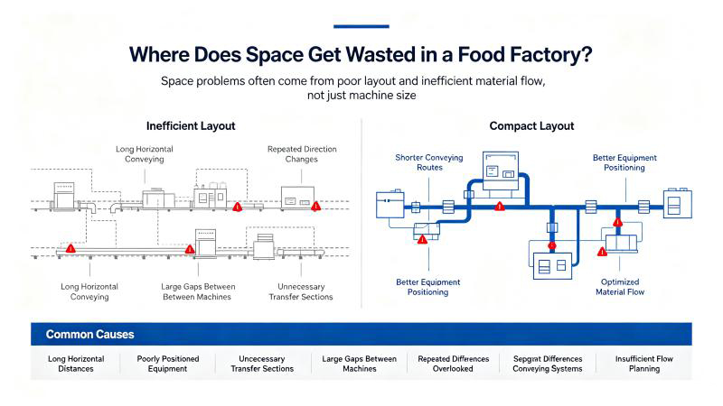 How to Save Space When Designing a Food Production Line